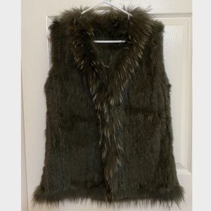 Rabbit fur vest